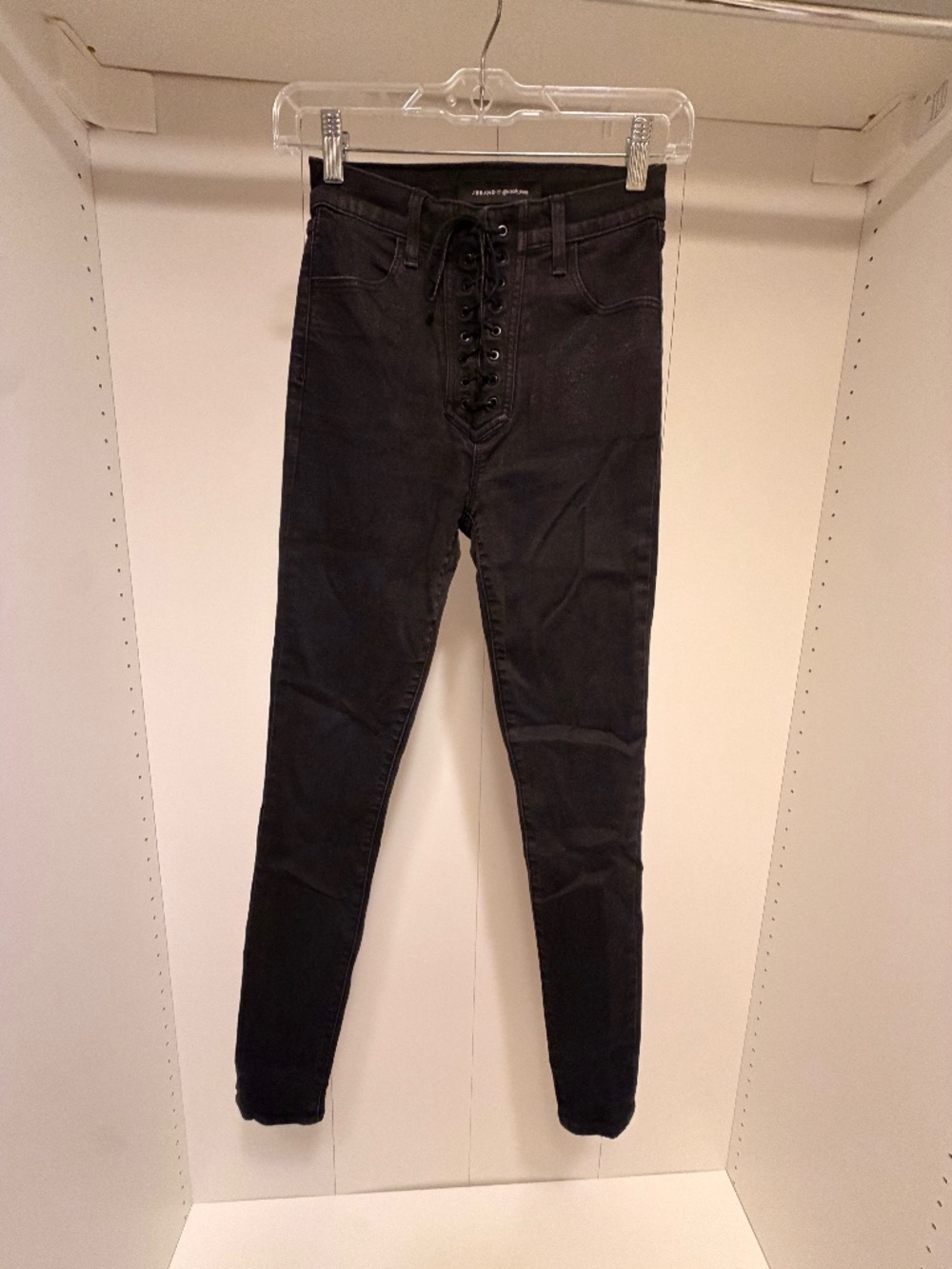 JBrand black tie jeans
